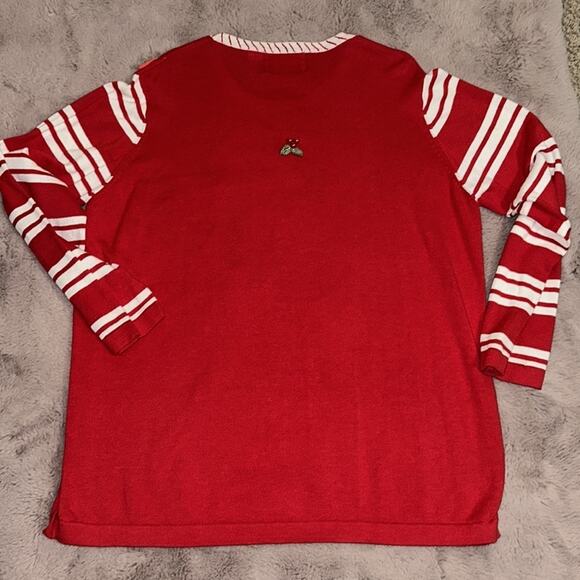 Vintage 1990s Storybook Knits Sequin Santa Christmas Teacher Granny Sweater XL - Picture 4 of 4